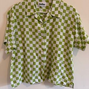Green Checkered Women’s Shirt